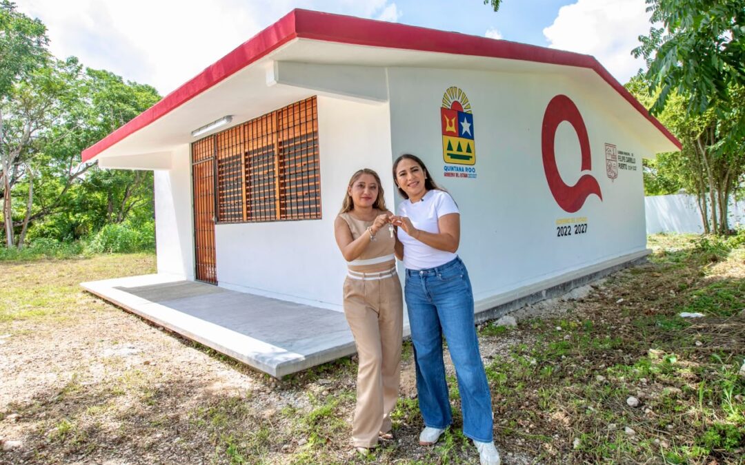 ENTREGA MARY HERNÁNDEZ NUEVA AULA EN JARDÍN DE NIÑOS KIMAC’OLAL