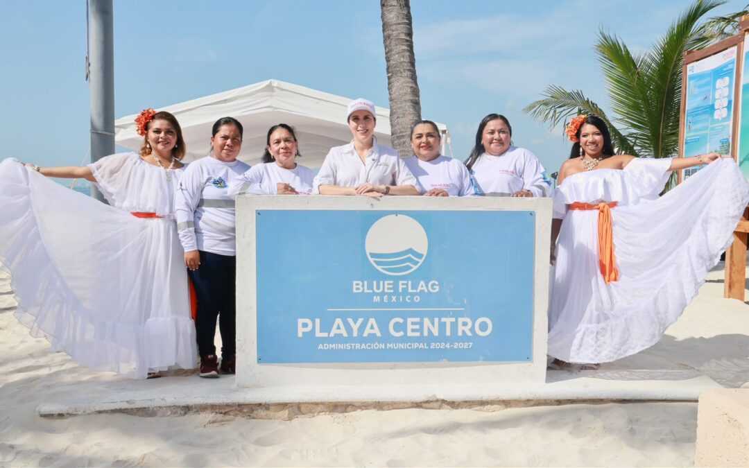 Playa Norte y Playa Centro de Isla Mujeres refrendan el distintivo Blue Flag por quinto año consecutivo