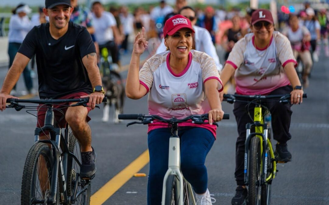 Arranca Mara Lezama “PuenteyAndo”, en el Puente Nichupté con más de 6 mil asistentes; espacio dominical de convivencia familiar
