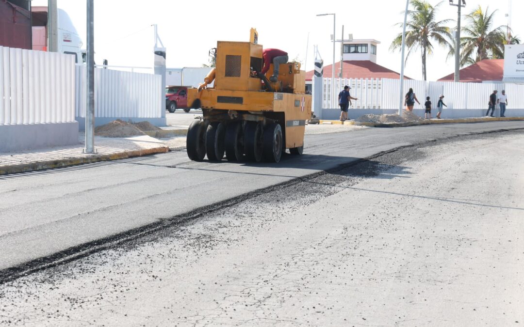 Gobierno de Isla Mujeres inicia la pavimentación de la Prolongación Rueda Medina