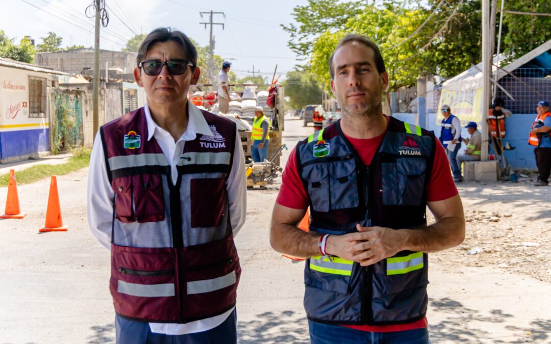 REFUERZA GOBIERNO MUNICIPAL JORNADA PERMANENTE DE BACHEO PARA MEJORAR LA MOVILIDAD EN TULUM