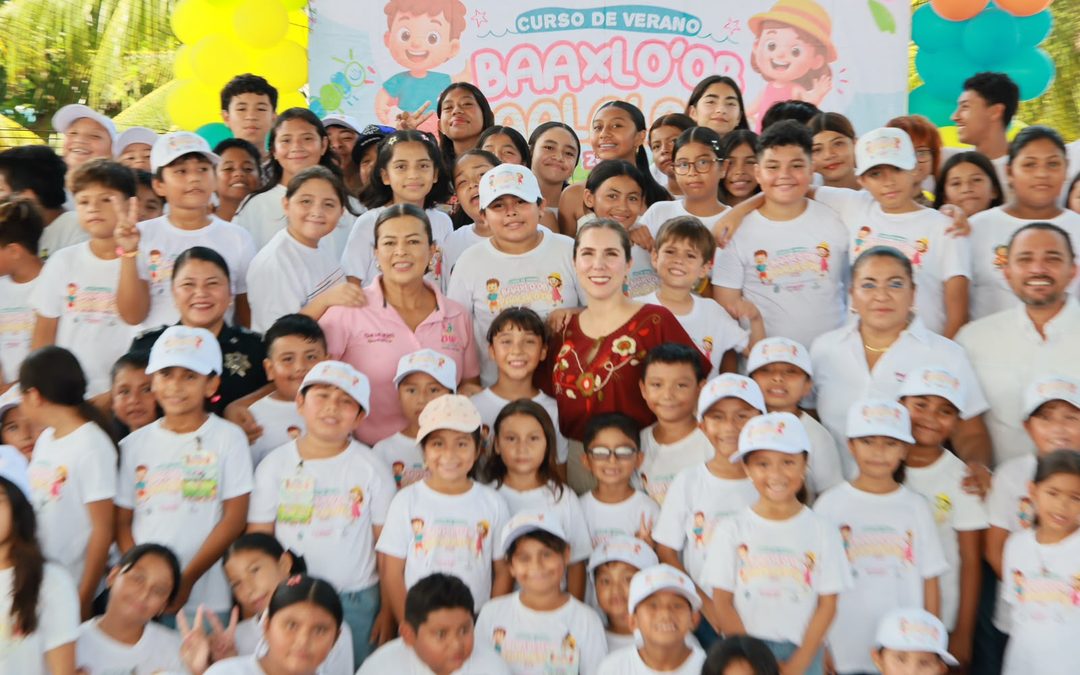 Atenea Gómez Ricalde clausura el curso de verano “Baaxlo’ob Paalalo’ob 2026”