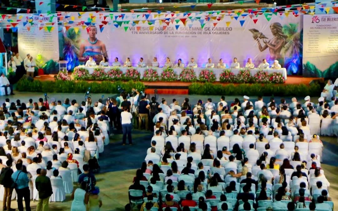 Conmemoran 176 años de historia, identidad y transformación en Isla Mujeres