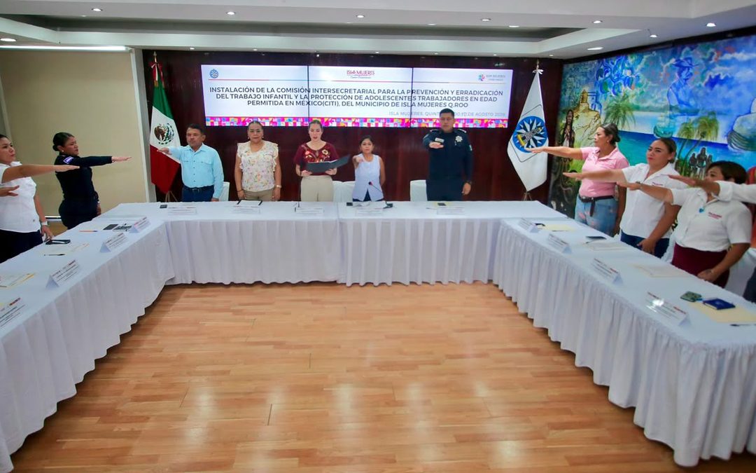 Gobierno Municipal se suma a la lucha para prevenir y erradicar el trabajo infantil en Isla Mujeres