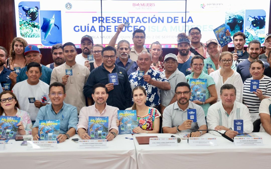 Atenea Gómez Ricalde presenta la Guía de Buceo de Isla Mujeres, primera en su tipo en un municipio de Quintana Roo
