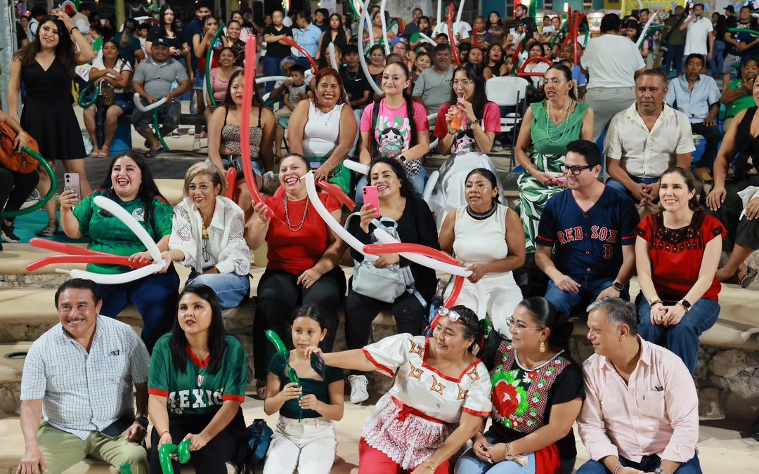 Atenea Gómez celebra Noche Mexicana junto a las familias de Ciudad Mujeres