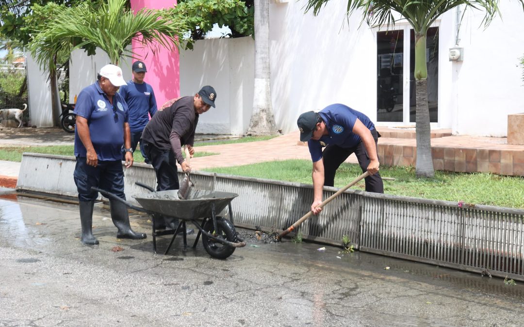 Gobierno de Isla Mujeres mantiene operativo permanente y acciones preventivas ante las lluvias