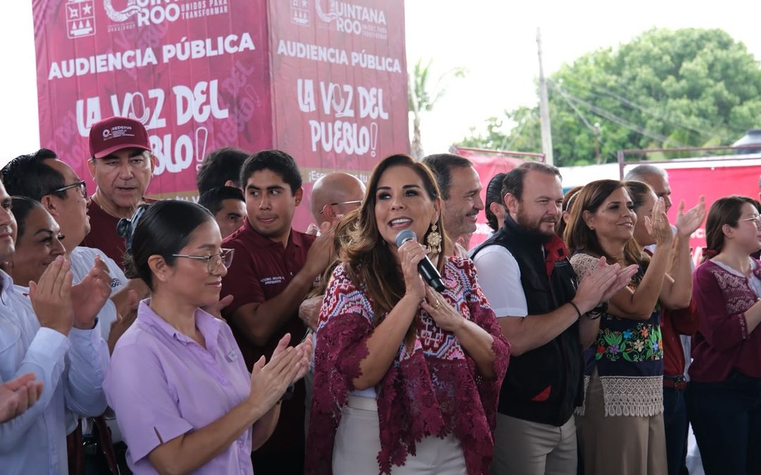 Atiende Mara Lezama en Calderitas, Othón P. Blanco, demandas de más de mil personas con apoyos y trámites resueltos