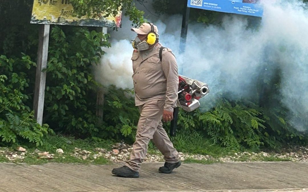 Gobierno de Isla Mujeres refuerza jornadas de nebulización para prevenir el dengue